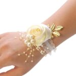 Bracelet Fleur Mariage Champêtre Ivoire