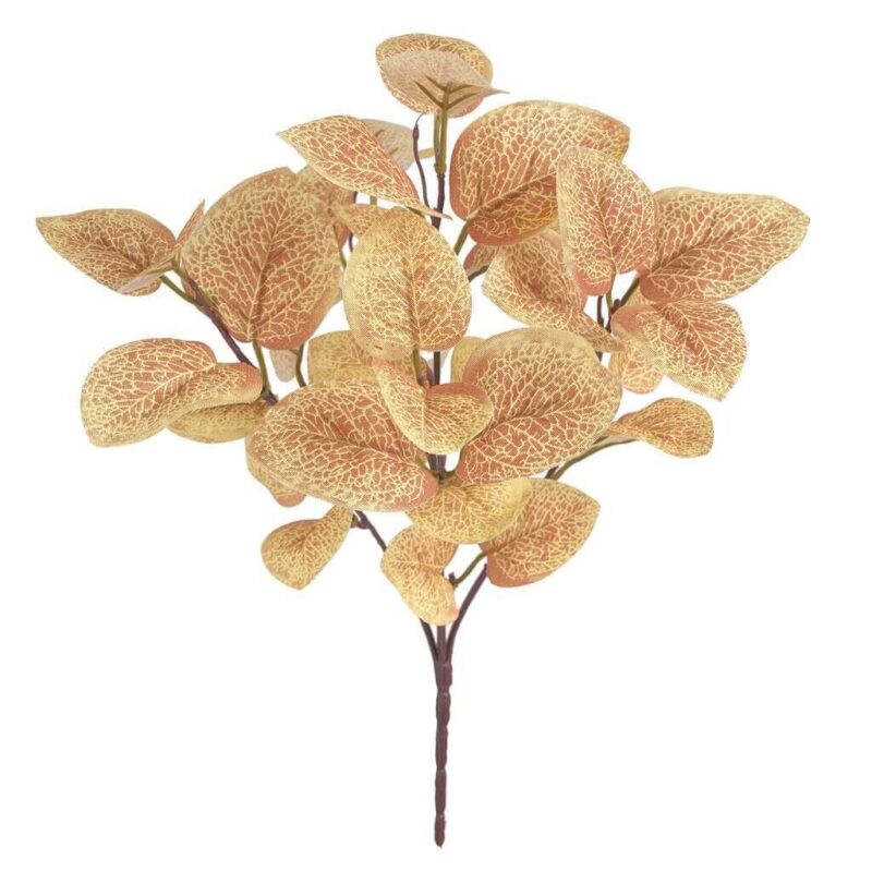 Cette image montre de l'eucalyptus artificiel de couleur jaune